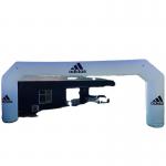 Giant Rainbow Inflatable Finish Arch For Marathon With Balloon for sale