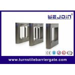 DC24V Pedestrian Swing Barrier Gate 1200*200*980mm 304 Stainless Steel for sale