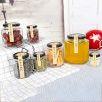 180ml / 280ml / 380ml Glass Jam Jar Hexagonal Shape Lead Free For Kitchen