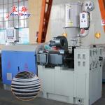 Double Station Plastic Pipe Machine Automatic Winding 11kw Corrugated Pipe Extruder for sale