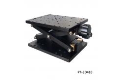China 165mm×280mm Manual Lab Jack Fine Grinding Lead Screw Drive supplier