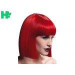 High Temperature Synthetic Cosplay Wigs , Red Boy Cosplay Wigs for sale
