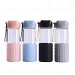 Wide Mouth Glass Water Bottle Lead Free High Borosilicate For Christmas Gifts for sale