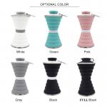 500ml BPA Free Reusable Foldable Silicone Bottle