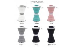 China 500ml BPA Free Reusable Foldable Silicone Bottle supplier