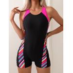 High Elasticity Ladies One Piece Swimsuit - Solid Pattern For Women Fashion Comfortable Europe for sale