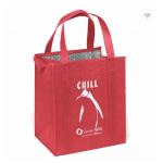 Large Foldable Grocery Thermal Bag Cooler Bag 80gsm NonWoven for sale