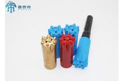 China Hard 34mm Rock Drilling Tools Taper Spherical Drill Button Bits supplier