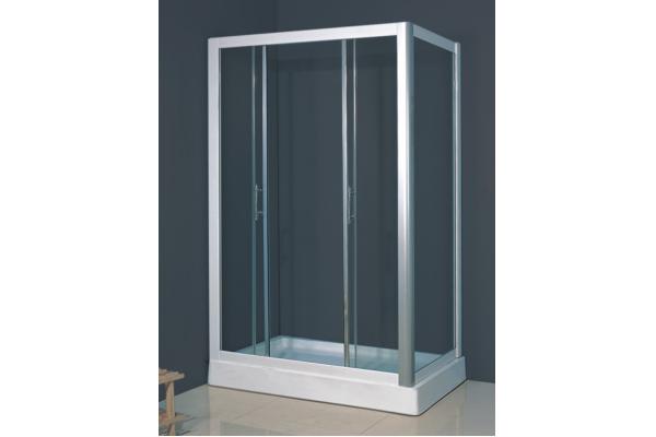 Waterproof Seal Glass Shower Enclosures With ABS Tray