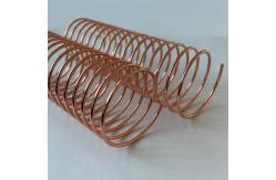 China 4:1 Pitch 2.0mm Wire Diameter Nylon Coated Spiral Binding Coils supplier