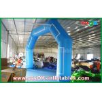 Inflatable Rainbow Arch Customized Blue Inflatable Arch Velcro Print Event Inflatable Finish Line
