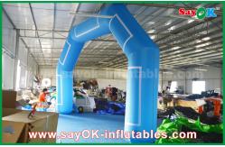 China Inflatable Rainbow Arch Customized Blue Inflatable Arch Velcro Print Event Inflatable Finish Line supplier