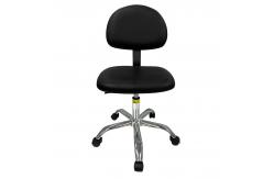 China Lab And Industry PU Leather Chairs With Adjustable Backrest And ESD Protection supplier