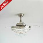 1stshine Fandelier Decorative Retractable Ceiling Fan With LED Lights