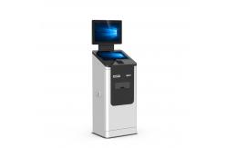 China Hotel Check In Kiosk With Key Card Dispenser And Passport Scanner supplier