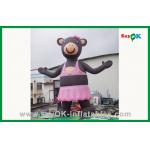 Pink Lovely Inflatable Bear Inflatable Cartoon Character For Advertising for sale