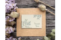 China 6 Kinds Floral Designs Thanks Greeting Card Various Inner Paper Available supplier