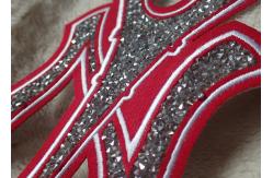 China Iron On Backing Stone Custom Embroidered Patches With Handmade supplier