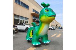 China Customization Simulation Electric Walking Dinosaur Ride Remote Control For Kids supplier