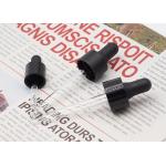15mm 18mm 24mm Black Glass Dropper Pipette Smooth Plastic Cap For Bottles for sale