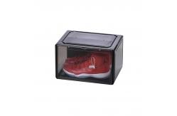 China Rectangle Plastic Shoe Box Organizer Stackable Shoe Box Drawers supplier