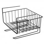 Under Cabinet Hanging Shelf Wire Basket Organizer For Cabinet Extra Storage Space for sale