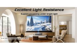 China Motorized Tension Floor Rising Screen PVC UST Alr Projector Screen supplier