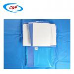 CE ISO13485 Sterile Blue Nonwoven Surgical Gown Pack Supplier For Operation Room for sale