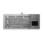 IP65 USB Explosion Proof Brushed Stainless Steel Keyboard With Touchpad For Coal Mine for sale