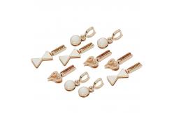 China Jackets Silver Zipper Puller Metal Zinc Alloy Breakproof ISO9001 supplier