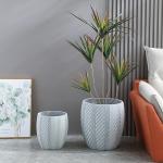 Chic Fiber Clay Planter Elevate Your Plant Display with Minimalist Design