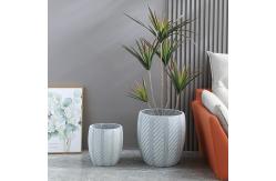 China Chic Fiber Clay Planter Elevate Your Plant Display with Minimalist Design supplier