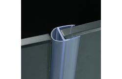 China Waterproof Shower Door Seal Strip D Shaped Anti Collision Transparent PVC Material supplier