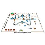Lake 0.9mm PVC Inflatable Water Park For Children for sale