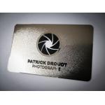0.3mm Frosted Stainless Business Cards For Promotion for sale