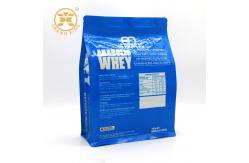 China Customized Plastic Flat Bottom Pouch with Zipper Protein powder packaging bag supplier