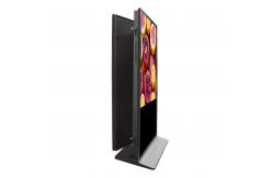 China Floor Standing Double Sided Kiosk , Internet Remote Control Vertical Digital Signage supplier