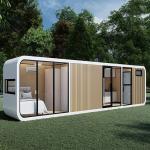 Apple Cabin House Galvanized Steel Frame and Metal Carved Panel for Exclusive Living Experience for sale