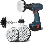 China Carpet Electric Drill Cleaning Brush , 4 Pcs Rotating Brush Cleaning With Soft Bristles manufacturer