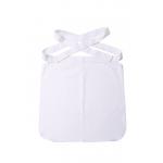 Twill 2/1 Patch Pocket Polyester 65% Cotton 35% Chef White Half Apron for sale