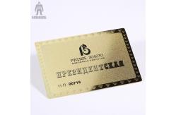 China Innovative Brass Personal Metallic Gold Business Cards Different Pattern Option supplier