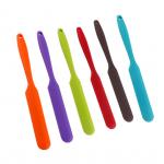6Pcs Silicone Spatula Set Heat Resistant Rubber Butter Cake Cream Spatulas for sale