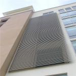 Roll Formed Horizontal Aluminium Louvres C shaped 85mm Width