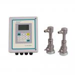 rs485 and 4-20mA wall mounted stainless steel insertion ultrasonic water flowmeter modbus high temperature sensor for sale