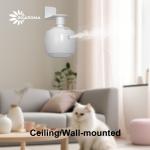 Wall/Ceiling Dual-Mount Scent Machine - 3 Diffusion Modes & Silent Operation 
