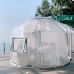 Outdoor Transparent Glamping Bubble Tent PC Dome House Aluminium Material for sale