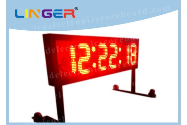 Wireless Controller LED Countdown Timer Electronic With Moving Wheel Stand