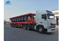 China Tubeless Tire Flatbed Semi Trailer supplier