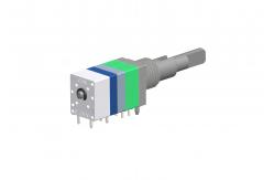 China 8mm Double Shaft Absolute Rotary Encoder Incremental Integrated With Rotary Switch supplier