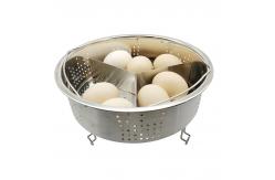 China Microwave Silicone Kitchen Utensils FDA Multifunction Stainless Steel Food Steamer Insert supplier